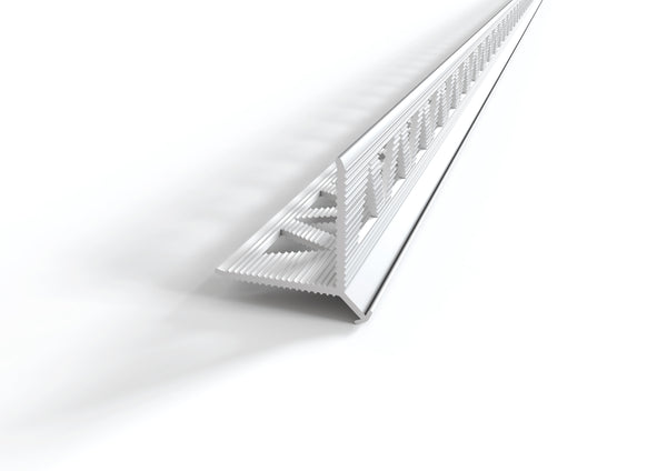 Profilo-paraspigolo per intonaco in pvc testa a "T". Barra 2.8 m