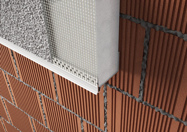 Profilo di partenza in pvc con rete. Barra 2.5 m