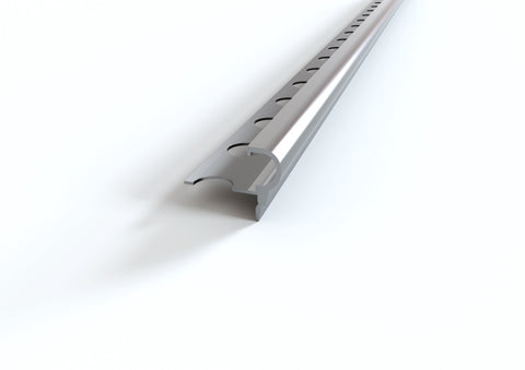 Profilo proteggi gradino in alluminio. Barra 2.5 m