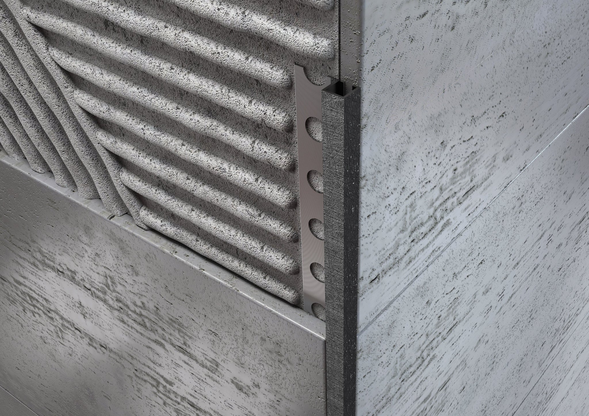 Profilo decorato angolo quadro wenge'. Barra 2.5 m